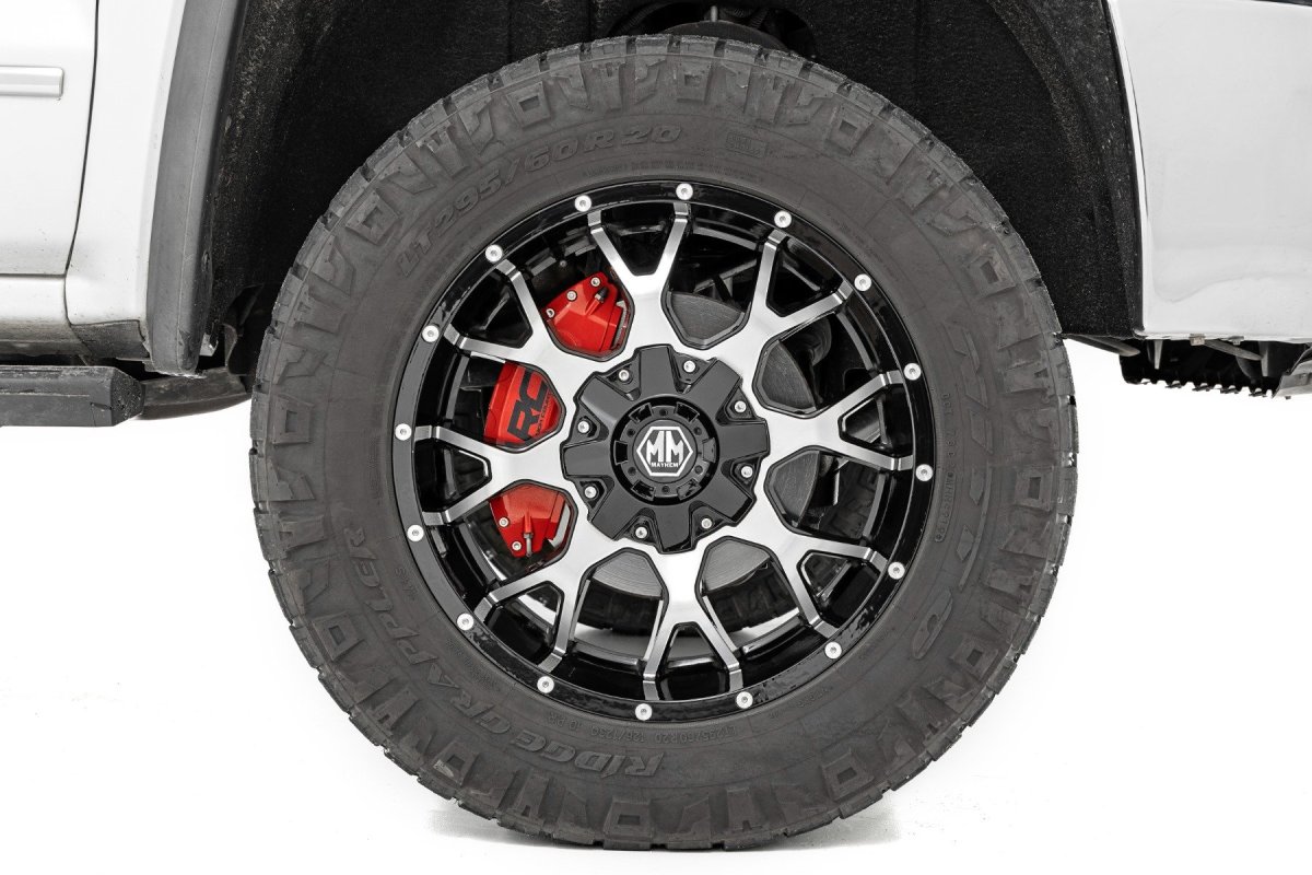 Chevrolet Silverado 3500 HD Caliper Covers - Front and Rear - Rough Country - Rough Country - Red - '11-'19